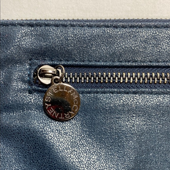 Stella McCartney Falabella Blue Wallet with Textured Finish - Picture 5 of 9